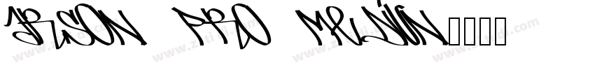 arson pro mediun字体转换